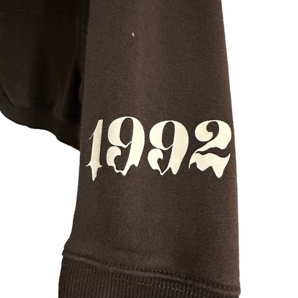 Dutch Bros Coffee Brown Hoodie SMALL+Medium+LARGE+XL 1992 Smile Oregon VINTA… - Picture 3 of 10